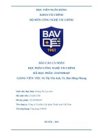 Báo cáo cá nhân học phần công nghệ tài chính tổng quan về Ứng dụng vnpay