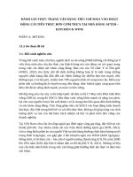 ĐÁNH GIÁ THỰC TRẠNG VẬN DỤNG TIÊU CHÍ SDG3 VÀO HOẠT ĐỘNG CẢI TIẾN THỰC ĐƠN CƠM TRƯA TẠI NHÀ HÀNG AFTER – KITCHEN & WINE