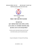 Đề tài quy trình tính toán tiền lương của công ty cổ phần thương mại quảng cáo và in Ấn Đại phát
