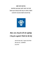 Báo cáo chuyên Đề tốt nghiệp chuyên ngành thiết kế Đô thị