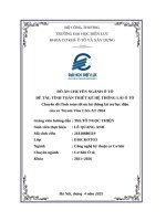 Đề tài tính toán thiết kế hệ thống lái Ô tô chuyên Đề tính toán tối Ưu hệ thống lái trợ lực Điện của xe toyota vios 1 5g at 2024