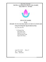 Đồ Án tốt nghiệp Đề tài tìm hiểu về cấu tạo hoạt Động của máy in cannon 6300