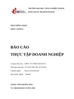 IUH - BÁO CÁO THỰC TẬP DOANH NGHIỆP TẠI CÔNG TY TNHH DAGIACO - Quản trị Kinh doanh