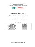 Báo cáo bài tập lớn cuối kỳ môn quản trị doanh nghiệp cntt