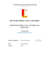 Đồ Án hệ thống cung cấp nhiệt thiết kế hệ thống cung cấp nhiệt cho khách sạn