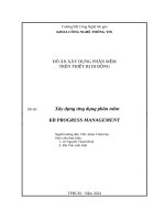 Đồ Án xây dựng phần mềm trên thiết bị di Động Đề tài xây dựng Ứng dụng phần mềm kb progress management