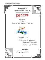 Đồ Án cdio Đề tài xây dựng phần mềm quản lý thư viện