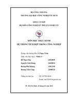 Môn học thực hành hệ thống tích hợp trong công nghiệp