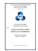Đề tài nâng cao chất lượng dịch vụ của uniservice