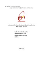 Môn học phân tích và thiết kế hệ thống thông tin báo cáo bài tập lớn