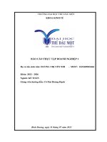 Báo cáo thực tập doanh nghiệp 1  tại công ty tnhh yakult việt nam