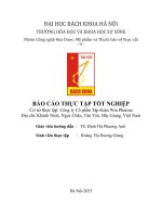 Báo cáo thực tập tốtnghiệpcơ sở thực tập công ty cổ phần tập Đoàn win pharma