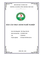 Báo cáo thực hành nghề nghiệp  tại khách sạn sài gòn  ban mê và khách sạn cao nguyên,