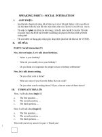 VSTEP - Những đề ôn tập Speaking mới nhất - Update tháng 10.2025