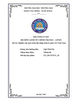 Đề tài nghiên cứu quá trình hội nhập kinh tế quốc tế Ở việt nam