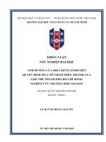 Ảnh hưởng của hội chứng fomo Đến quyết Định mua mỹ phẩm trên tiktok của giới trẻ thành phố hồ chí minh nghiên cứu trường hợp cocoon