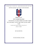 Ảnh hưởng của Đoạn phim ngắn Đến Ý Định mua sắm trực tuyến một tiếp cận dựa trên tam 2