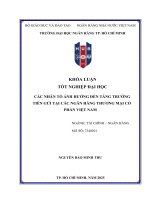 Các nhân tố Ảnh hưởng Đến tăng trưởng tiền gửi tại các ngân hàng tmcp việt nam