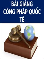 BÀI GIẢNG - CÔNG PHÁP QUỐC TẾ ( combo full slides 6 chương )