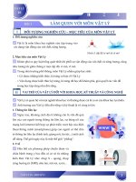 TỔNG HỢP LÝ THUYẾT VẬT LÝ LỚP 10 HKI THEO BỘ SGK MỚI