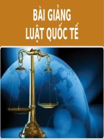 BÀI GIẢNG - LUẬT QUỐC TẾ  ( combo full slides 6  chương )