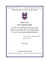 Các yếu tố Ảnh hưởng Đến sự hài lòng khi mua sắm trên nền tảng tiktok shop của gen z tại thành phố hồ chí minh