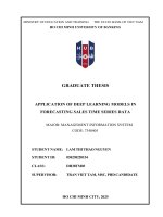 Application of deep learning models in forecasting sales time series data (graduation thesis)
