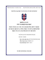Phân tích các yếu tố Ảnh hưởng Đến Ý Định sử dụng dịch vụ công trực tuyến (chính phủ Điện tử) của người dân tp thủ Đức