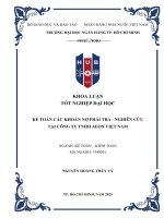 Kế toán các khoản nợ phải trả   nghiên cứu tại công ty tnhh aeon việt nam  nguyễn hoàng thúy vy    tp  hồ chí minh