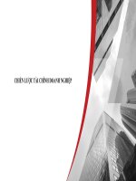 BÀI GIẢNG - CHIẾN LƯỢC TÀI CHÍNH DOANH NGHIỆP ( combo full slides 7 chương )