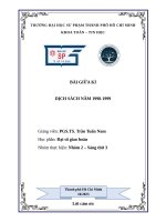 Bài giữa kì dịch sách năm 1998 1999
