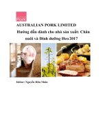 Pig production and nutrition chăn nuôi và dinh dưỡng heo