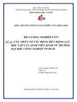 PHƯƠNG PHÁP LUẬN NCKH