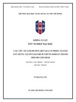 Các yếu tố tác Động Đến giá cổ phiếu ngành xây dựng tại sở giao dịch chứng khoán thành phố hồ chí minh