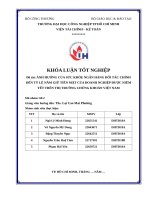 IUH - KHÓA LUẬN TỐT NGHIỆP KẾ TOÁN - KIỂM TOÁN - ẢNH HƯỞNG CỦA SỨC KHỎE NGÂN HÀNG ĐỐI TÁC CHÍNH ĐẾN TỶ LỆ NẮM GIỮ TIỀN MẶT CỦA DOANH NGHIỆP ĐƯỢC NIÊM YẾT TRÊN THỊ TRƯỜNG CHỨNG KHOÁN VIỆT NAM