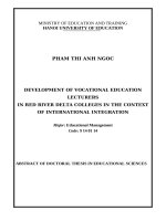 Tom Tat  Tiếng Anh Phát Triển Đội Ngũ Giảng Viên Giáo Dục Nghề Nghiệp Ở Các Trường Cao Đẳng Vùng Đồng Bằng Sông Hồng Trong Bối Cảnh Hội Nhập Quốc Tế.docx