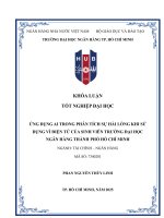 Ứng dụng ai trong phân tích sự hài lòng khi sử dụng ví Điện tử của sinh viên trường Đại học ngân hàng thành phố hồ chí minh