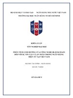 Phân tích Ảnh hưởng của công nghệ blockchain Đối với sự tin cậy và an toàn trong ngân hàng Điện tử tại việt nam