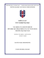 Tác Động của chuyển Đổi số Đến hiệu quả hoạt Động của các ngân hàng thương mại việt nam