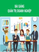 BÀI GIẢNG - QUẢN TRỊ DOANH NGHIỆP ( combo full slides  5 chương )
