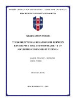 The bidirectional relationship between bankruptcy risk and profitability of securities companies in vietnam
