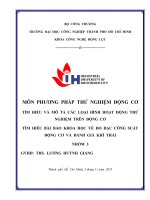 IUH - PHƯƠNG PHÁP THỬ NGHIỆM ĐỘNG CƠ - TÌM HIỂU VÀ MÔ TẢ CÁC LOẠI HÌNH HOẠT ĐỘNG THỬ NGHIỆM TRÊN ĐỘNG CƠ & TÌM HIỂU BÀI BÁO KHOA HỌC VỀ ĐO ĐẠC CÔNG SUẤT ĐỘNG CƠ VÀ ĐÁNH GIÁ KHÍ THẢI