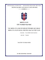 Tác Động của chuyển Đổi số tới hiệu quả hoạt Động ngân hàng thương mại tại việt nam
