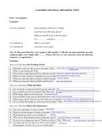 Speaking final test   sample   eng comm skills 2 (ver 2)