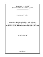 Nghiên cứu Đánh giá Độ tin cậy, tính sẵn sàng, khả năng bảo dưỡng và an toàn của phương tiện Đường sắt Đô thị trong quá trình khai thác Ở việt nam