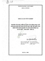 Nghiên cứu Đặc Điểm tái sinh của rừng phục hồi khoanh nuôi Để làm cơ sở cho việc Đề xuất các biện pháp kinh doanh và làm giàu rừng tại xã tà hộc, mai sơn, sơn la