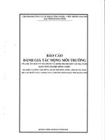Báo cáo Đánh giá tác Động môi trường dự Án Đầu tư xây dựng và kinh doanh kết cấu hạ tầng kcn Đông triều