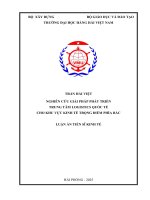 Nghiên cứu giải pháp phát triển trung tâm logistics quốc tế cho khu vực kinh tế trọng Điểm phía bắc