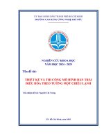 Thiết kế và thi công mô hình dàn trải Điều hòa treo tường một chiều lạnh