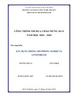Xây dựng phòng mô phỏng nghiệp vụ livestream
